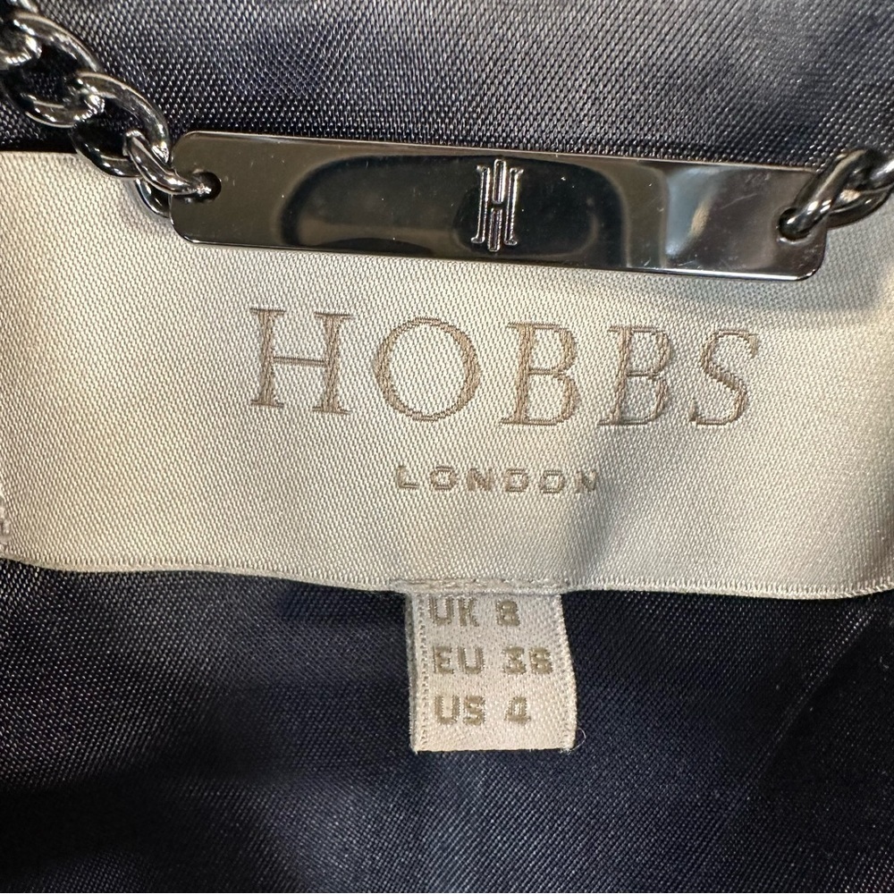 Hobbs London Belted Short Coat Green Womens Size 4 - Picture 2 of 8